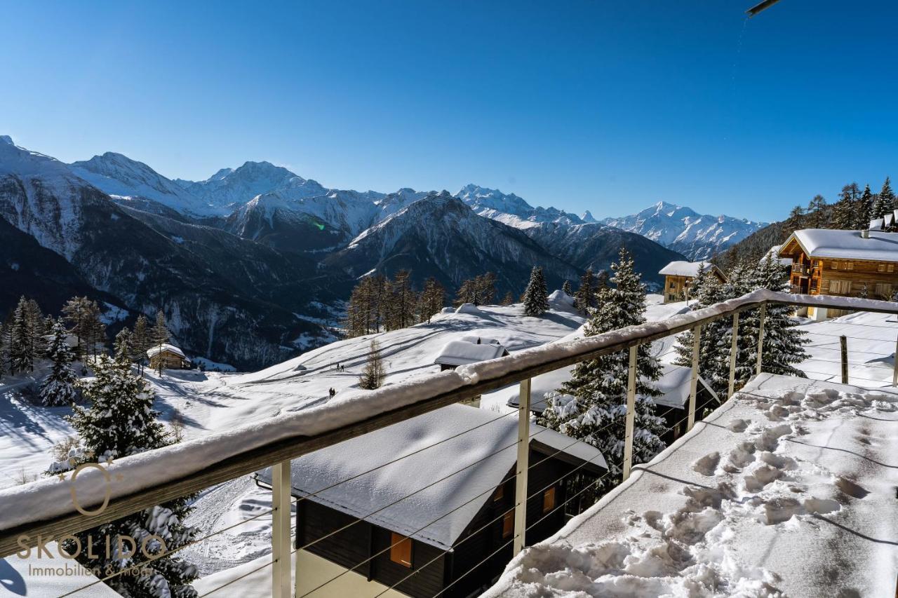 شقة Chalet Laerchenwinkel, Riederalp Golmenegg المظهر الخارجي الصورة