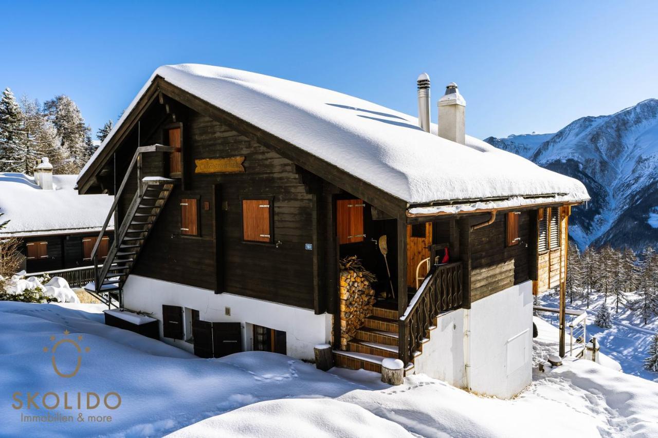 شقة Chalet Laerchenwinkel, Riederalp Golmenegg المظهر الخارجي الصورة